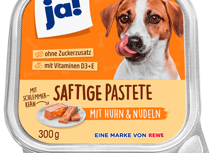 ja! Schlemmerkern Pastete Huhn, Karotte und Nudeln 300g