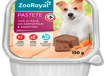 ZooRoyal Pastete mit Kalb, Kartoffeln und Karotten 150g