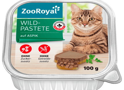 ZooRoyal Wildpastete auf Aspik 100g