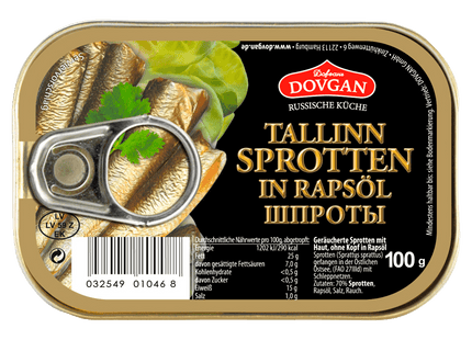 Dovgan Tallinn Sprotten in Rapsöl 100g