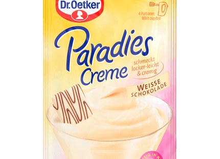 Dr, Oetker Paradiescreme Dessert Weiße Schokolade 70g