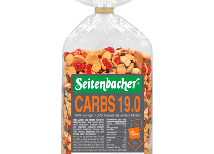 Seitenbacher Müsli Carbs 19.0 Erdbeere 500g