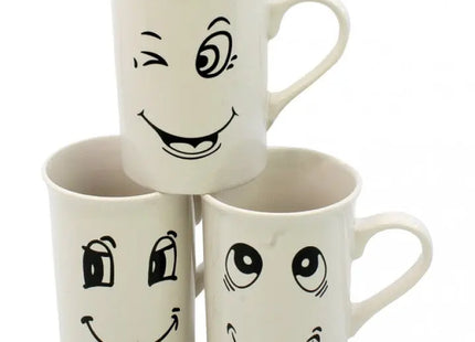 265ml Becher Weißes Lächeln – Kaffee- & Teetasse, 10x7cm, Keramik TK Gruppe® Grosshandel 