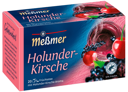 Meßmer Holunder-Kirsche 55g, 20 Beutel