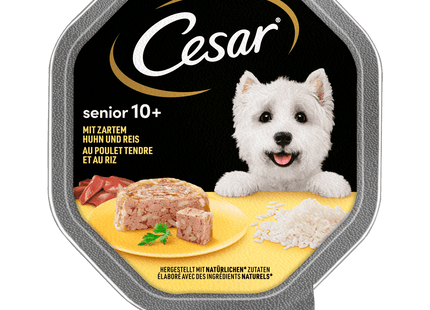 Cesar Schale Senior mit Huhn und Reis 150g