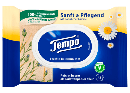 Tempo feuchte Toilettentücher sanft & pflegend 42 Tücher