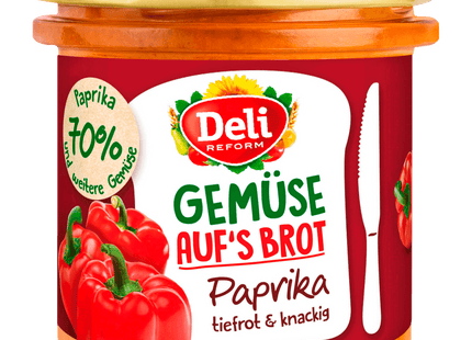 Deli Reform Bio Gemüse auf Brot Paprika 150g