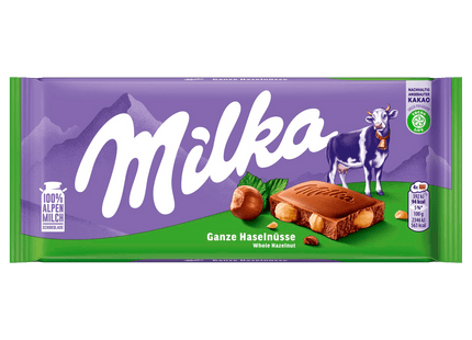 Milka Schokolade Ganze Haselnüsse 100g