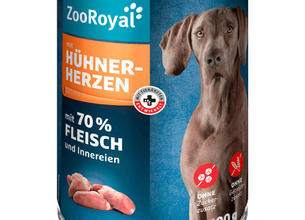 ZooRoyal mit Hühnerherzen 400g