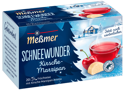 Meßmer Schneewunder Kirsche-Marzipan 55g, 20 Beutel