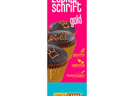 Decocino Zuckerschrift Gold 18g