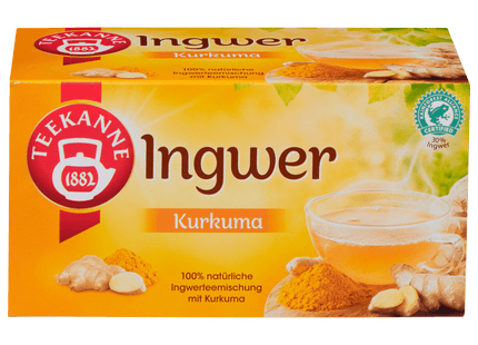 Teekanne Ingwer Kurkuma 32,4g, 18 Beutel