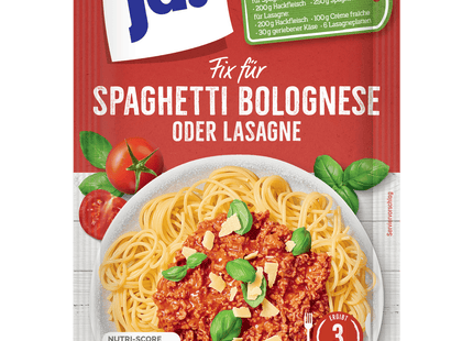 ja! Fix Saucenpulver für Spaghetti Bolognese oder Lasagne 45g