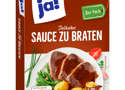 ja! Delikatess Sauce zu Braten 3er Pack 20g