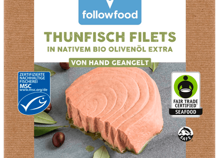 Followfish Thunfisch Filets in nativem Bio-Olivenöl extra 120g