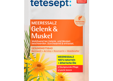 Tetesept Meersalz Gelenk & Muskel Gesundheitsbad 80g