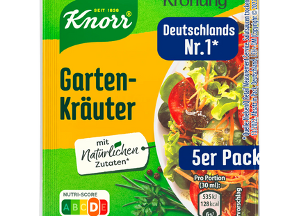 Knorr Salatkrönung Gartenkräuter Dressing 5er-Pack 40g