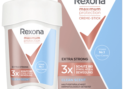 Rexona Deo Creme Maximum Protection Clean Scent 45ml