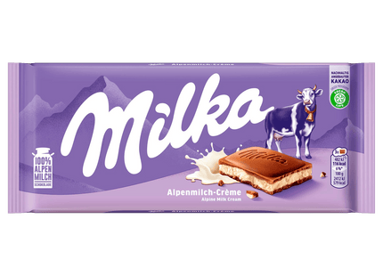 Milka Schokolade Alpenmilchcreme 100g