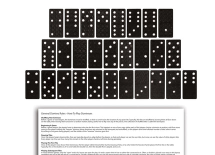 28-teiliges Domino-Set in Holzkiste – klassisches Strategiespiel für alle Altersgruppen TK Gruppe® Grosshandel 