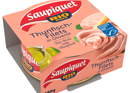 Saupiquet Thunfisch-Filets in Olivenöl 104g