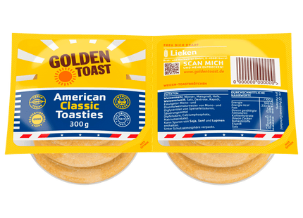 Golden Toast Weizen Toasties 300g