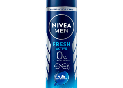 NIVEA Men Deospray Fresh Active Spray 72h ohne Aluminium 150ml