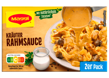 Maggi Kräuter Rahmsauce 2er Pack ergibt 2x250ml