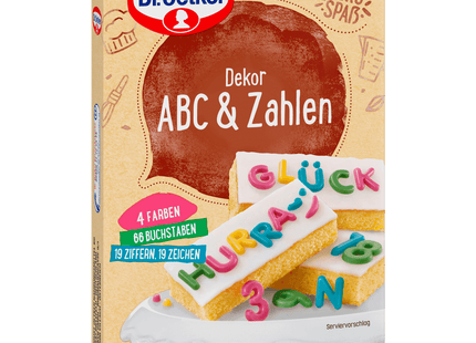 Dr, Oetker Dekor ABC & Zahlen 58g