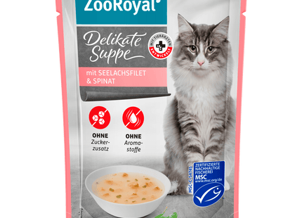 ZooRoyal Delikate Suppe Seelachsfilet & Spinat 40g