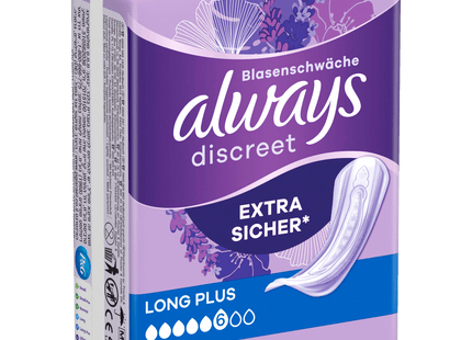 Always Discreet Einlagen bei Blasenschwäche Long Plus 8 Stück