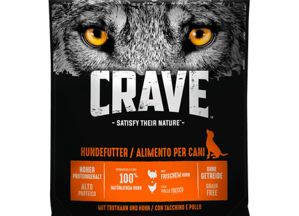 Crave Hund Beutel Adult mit Truthahn und Huhn 1kg