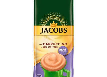 Jacobs Cappuccino Choco Nuss, Kaffeespezialitäten im Nachfüllbeutel 500g