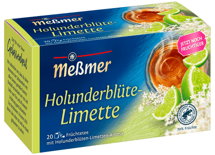 Meßmer Holunderblüte-Limette 50g, 20 Beutel