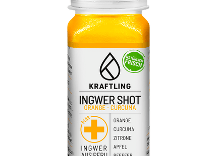 Kraftling Ingwershot Orange Curcuma 60ml