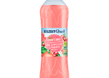 Eiszeitquell Feine Limo Pink Grapefruit & Cranberry 0,5l