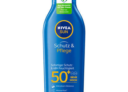 NIVEA Sun Sonnenmilch Schutz & Pflege LSF 50+ 200ml