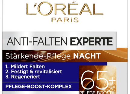 L'Oréal Paris Feuchtigkeitspflege Nachts Anti-Falten-Experte 65+ 50ml