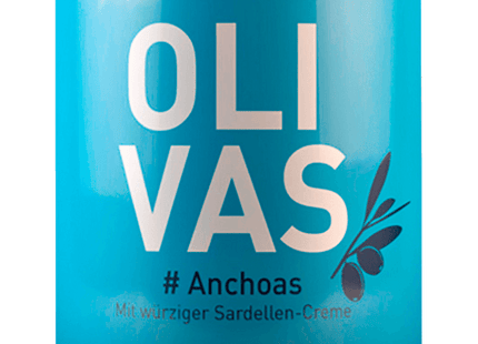 Olivas Anchoas grüne Oliven mit würziger Sardellen-Creme 80g