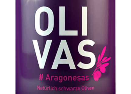 Olivas Aragonesas Natürlich schwarze Oliven 80g