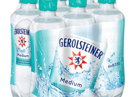 Gerolsteiner Mineralwasser Medium 6x0,33l