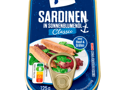 ja! Sardinen in Sonnenblumenöl 90g