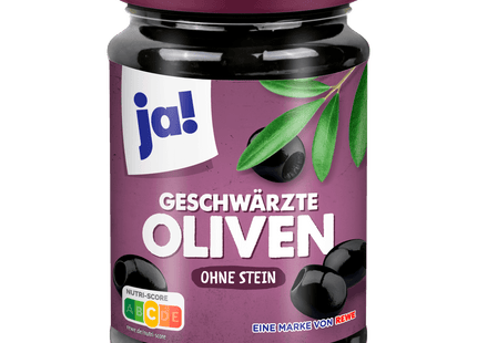 ja! Oliven geschwärzt ohne Stein 160g