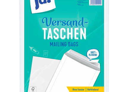 ja! Versandtaschen DIN C4 ohne Fenster 10 Stück