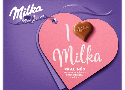 Milka Pralinés Erdbeercrème 110g