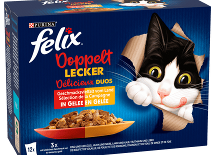 Purina Felix Doppelt Lecker Geschmacksvielfalt vom Land 12x85g