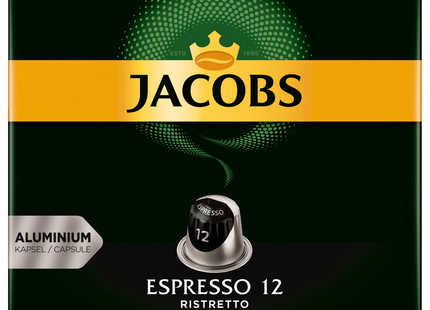 Jacobs Kaffeekapseln Espresso 12 Ristretto 104g, 20 Nespresso kompatible Kapseln