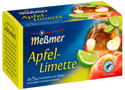 Meßmer Apfel-Limette 50g, 20 Beutel