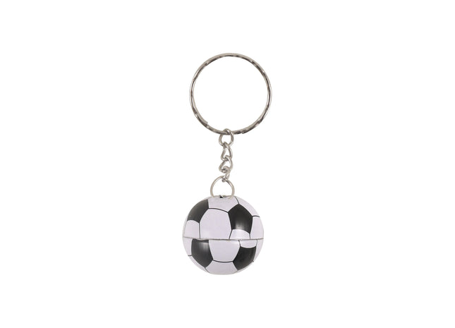 2,5 cm Fußball-Schlüsselanhänger aus Metall | Sportliches Schlüsselanhänger-Accessoire TK Gruppe® Grosshandel 