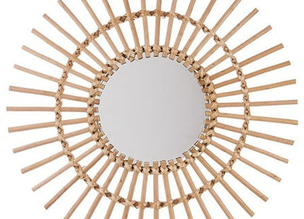 Spiegel "Sonne" Rattan D58cm